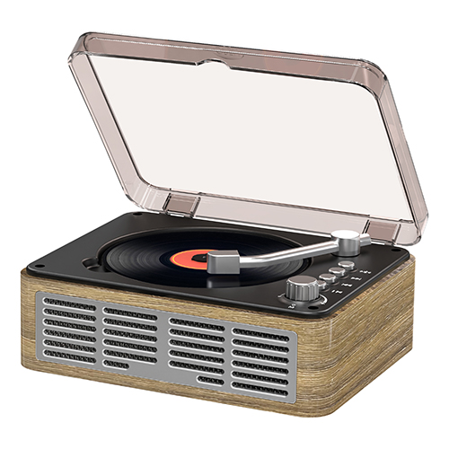 เครื่องเล่นซีดีแบบพกพาสำหรับเครื่องเล่นเพลงโฮมวู้ด FM วิทยุสำหรับโฮมเวิร์ดและรีโมทคอนโทรล-วอลนัทบราวน์